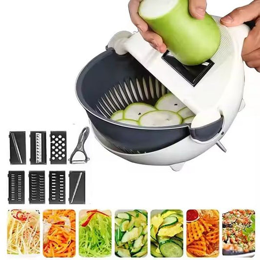 Multipurpose Vegetable Cutter with Rapid Drain Basket