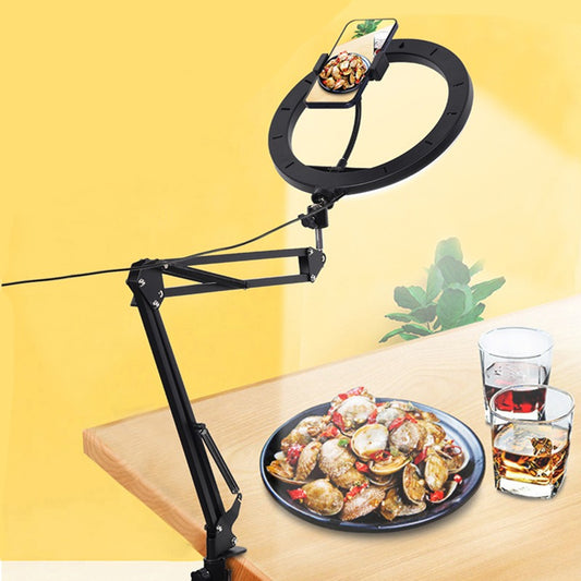 Boom Arm Stand with Ring Light & Mobile Holder