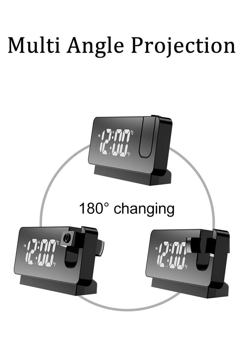 LED Digital Projection Desk Clock